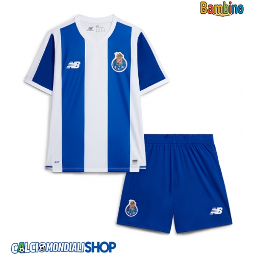 Maglie da calcio Porto Prima Maglia Bambino 2026-27 Manica Corta + Pantaloni corti)
